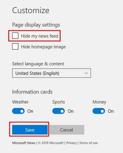 How To Hide Feed On Microsoft Edge Pc