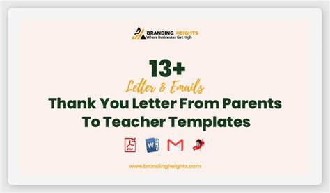 25 Thank You Letter To Parents And Email Templates