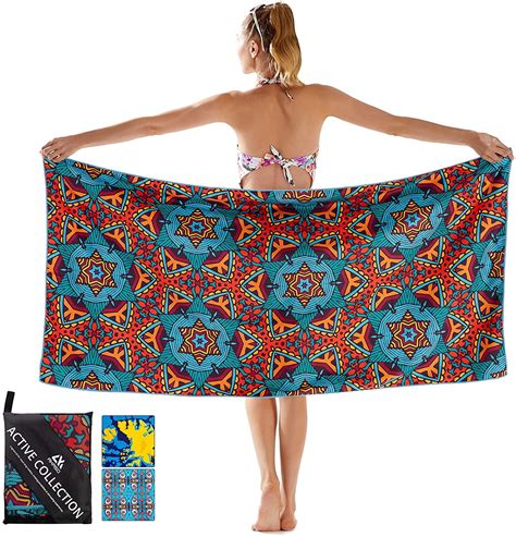 AKASO Microfiber Beach Towels Oversized, Lightweight Towel Super