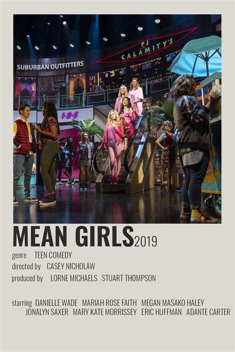 Minimalist Mean Girls Tour Poster