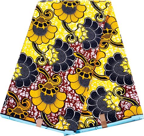 Alina Belle African Print Wax Fabrics 6 Yard Cotton Ankara Print Fabric Kente