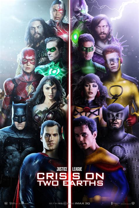 Directed by zach snyder with a script by chris terrio, the film stars henry cavill, ben affleck, jason momoa, gal gadot, ezra miller and ray fisher. Justice League - Crisis on Two Earths by farrrou on DeviantArt