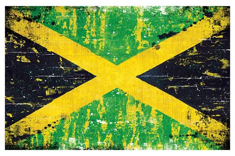 Jamaican Flag 18 X 12 Art Print Poster Jamaica