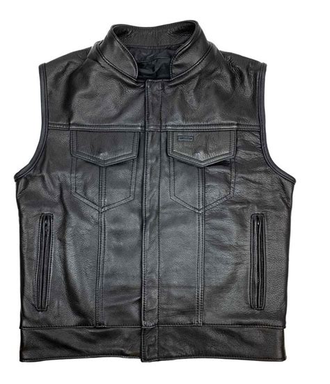 Mens Motorcycle Chicago Mc Outlaw Vest Jackets Masters