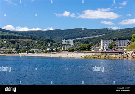 The Beach South Of Dunoon Town Center In Argyll And Bute Scotland Stock
