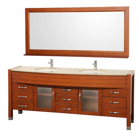With spacious storage options, including both cabinets and drawers, its modern and minimalistic design is bound to fit the aesthetic of any bathroom design. Wyndham Collection Daytona 78 inch Double Bathroom Vanity ...
