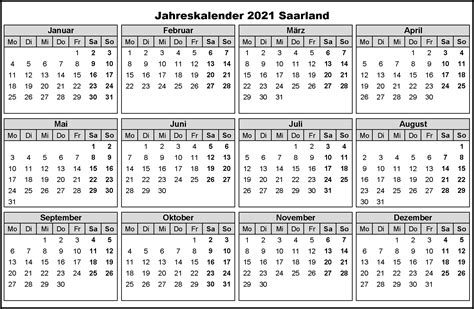 Die leute vergessen oft ereignisse und feiertage so im grunde oktober druckbare 2021 kalender hilft ihnen, es zu drucken, so dass sie leicht alle ihre wichtigen werke an den anerkannten tagen oder feiertagen auf den im kalender zur verfügung gestellten räumen erwähnen können. Jahreskalender 2021 Saarland PDF | The Beste Kalender