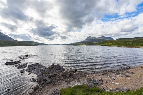 Beautiful Landscape Of The Shores Of Loch Assynt North West Of