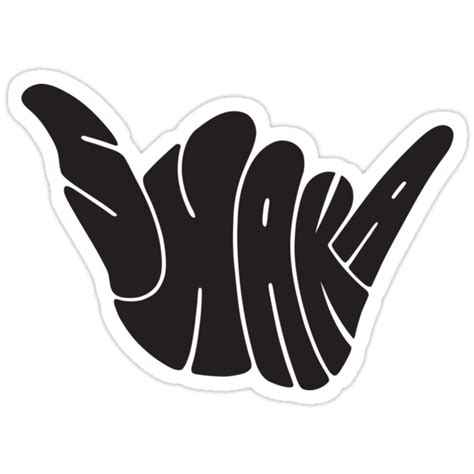 The Shaka Hang Loose Stickers By Brian Cook Redbubble