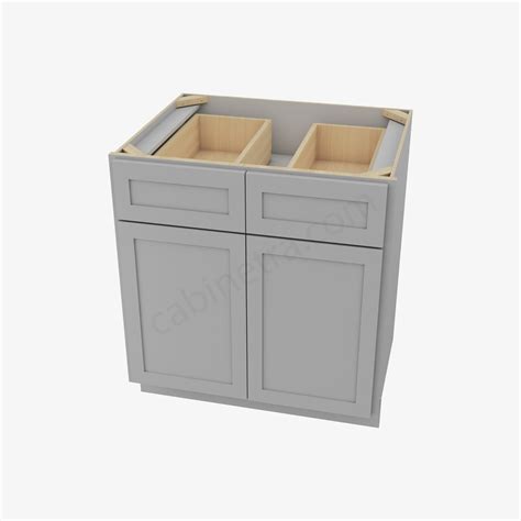 Ab B30b Double Door Base Cabinet Forevermark Lait Gray Shaker