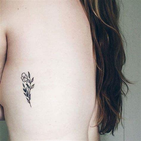 Small Flower Tattoo Rib Cage Best Design Idea