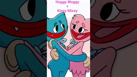 Huggy Wuggy And Kissy Missy Kissing Huggy Wuggy Plush Love 💕 Shorts Huggywuggy Kissymissy