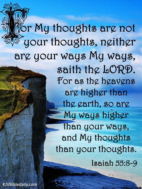Isaiah 55:8-9 KJV | Bible verses kjv, Isaiah 55 8, King james bible verses