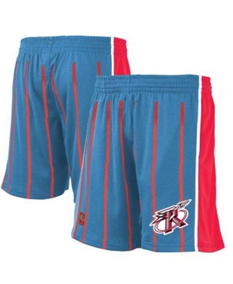Mitchell And Ness Mens Blue Houston Rockets Hardwood Classic Reload