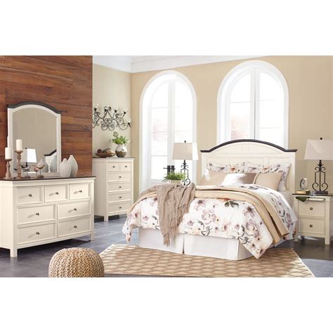 Trishley queen bed frame ashley furniture master bedroom ashley furniture cavallino bedroom set with mansion poster bed Woodanville Queen Bedroom Group by Signature Design by ...