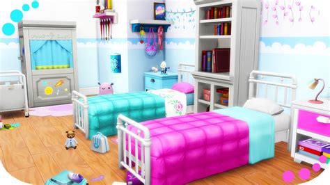 Once a sim ages up to a young adult, new relationships will be formed the sims 4 parenthood introduces a new interactive object called the family bulletin board. THE SIMS 4 | TWIN GIRLS BEDROOM💙 - PARENTHOOD + KIDS ROOM ...