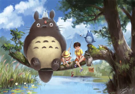 Anime My Neighbor Totoro Hd Wallpaper By Dannis