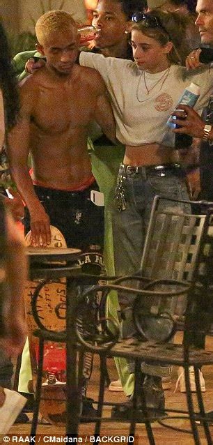 Jaden Smith Takes His Shirt Off As He Battles Warm Weather Daily Mail