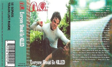 Anal Cunt Everyone Should Be Killed 1994 Cassette Discogs