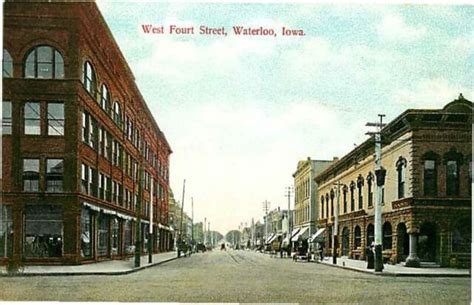 Postcard West Fourth Street Scene Waterloo Iowa Circa 1912 Ebay