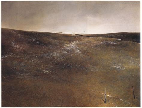 In His Biography Andrew Wyeth Describes How He Painted This Simple