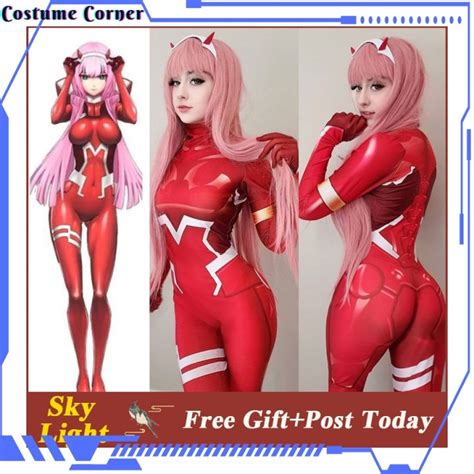 Costume Corner Darling Franxx Zero Two Cosplay Costume Klaxosaur Princess Zentai Halloween