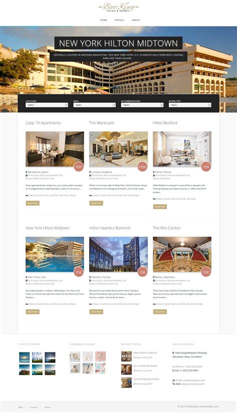 Booking Hotel And Resort Wordpress Theme By Themeofwp Codester