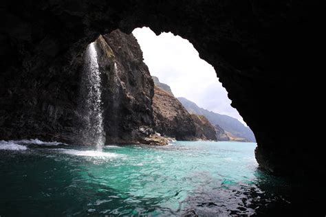 Napali Coast Sea Cave Kauai Hawaii 2014 Naturaleza