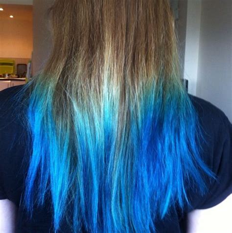 54 Best Images Dip Dye Blue Hair Electric Blue Dip Dye Blue Hair