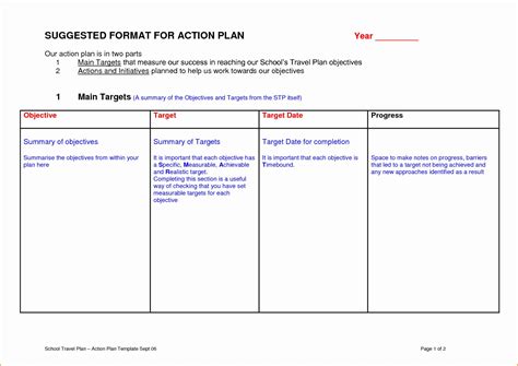 Action Plan Template For Students Awesome Example Of A Teacher Action