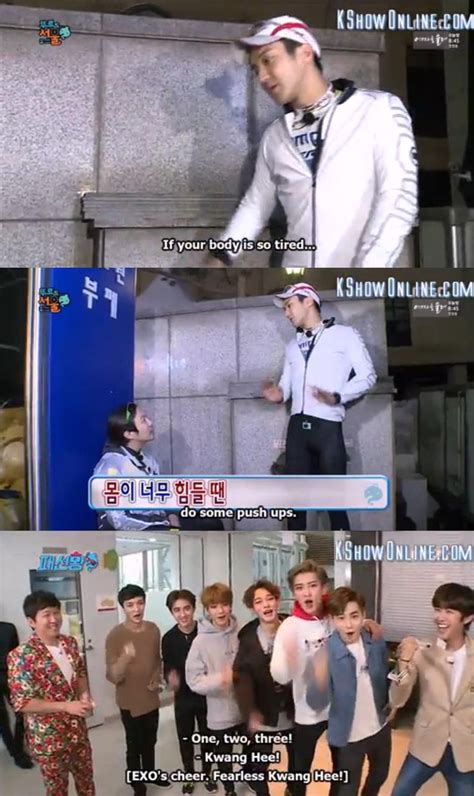 We find out that the battle of the teams is being. 150418 MBC Infinity Challenge Episode 424 with Siwon, EXO ...