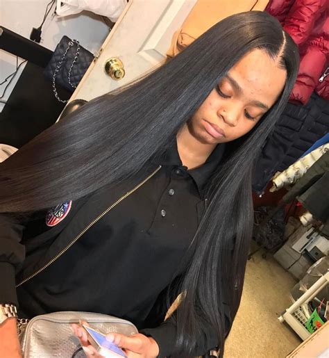 Straight Middle Part Sew In