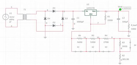Solved Using Multism Simulatedesign Simple Adjustable Dc Power