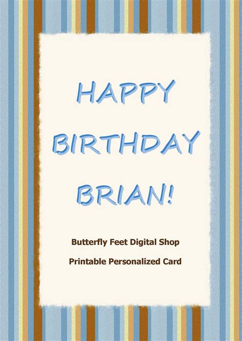 Free Printable Happy Birthday Card For Man Happy Birthday Cards