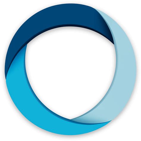 Cercle Bleu Logo Résumé Cercle Bleu Sur Fond Transparent Vecteur