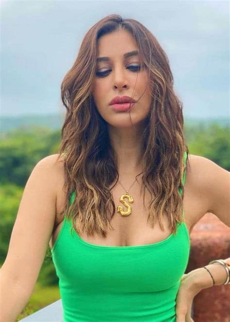 actress and singer sophie chaudhary looks hot in parrot green outfit पैरेट ग्रीन आउटफिट में