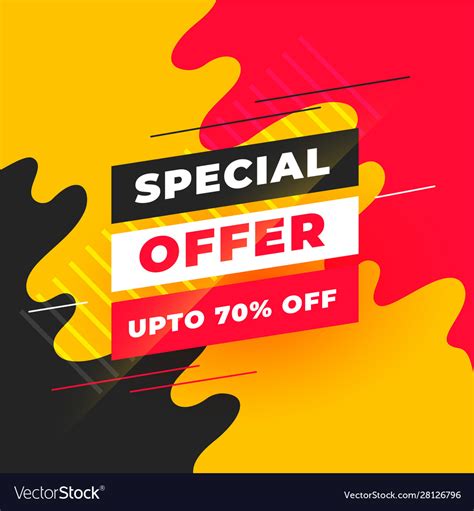 Abstract Special Offer Sale Banner Design Template
