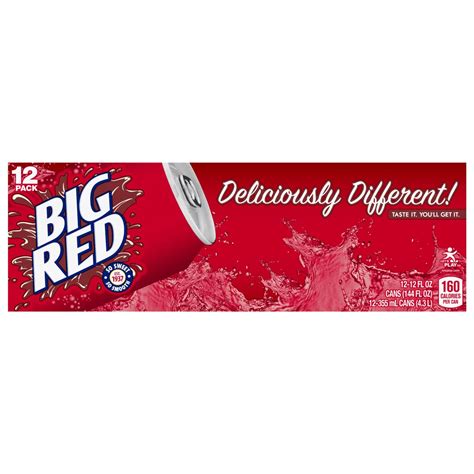 Big Red Soda 12 Oz Cans Shop Soda At H E B