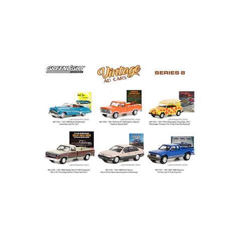 Greenlight Vintage Ad Cars Series 8 Six Car Set