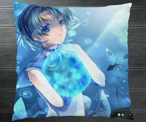 Anime Sailor Moon Mercury Mizuno Ami Mars Hino Rei Fanart Two Side Pillowcase Pillow Case Cover