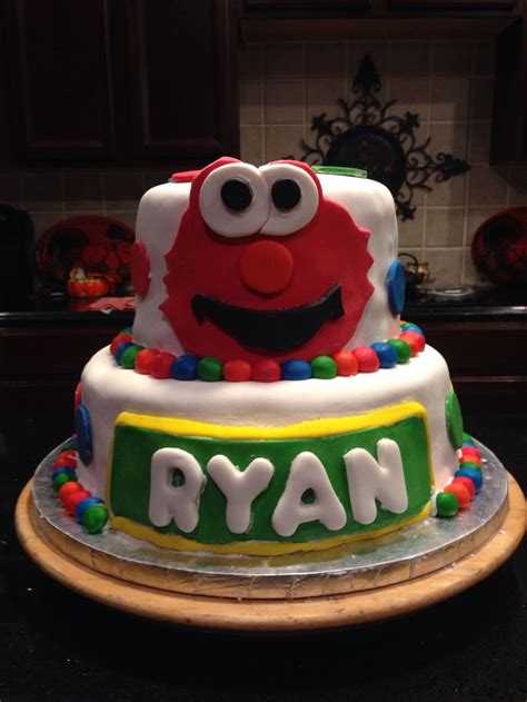 The birthday police will come for you. Ryan's birthday cake | Cake, Elmo cake, Birthday cake