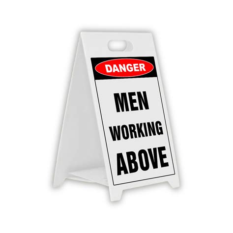 Corflute A Frame Danger Men Working Above Discount Safety Signs New