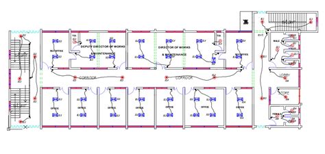 Office Electrical Lighting Layout Plan Dwg File Cadbull