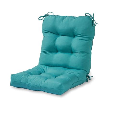 Greendale Home Fashions Teal Patio Chair Cushions In The Patio