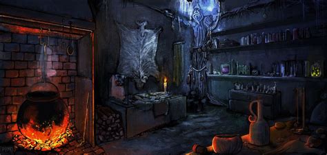Witch House By Pbmoj Witch House Witch Room Interior Concept Art