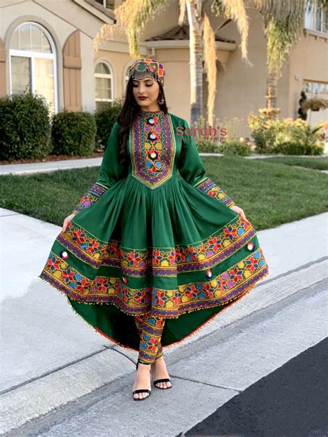 high neck green high low design dress afghani clothes afghan dresses afghan clothes