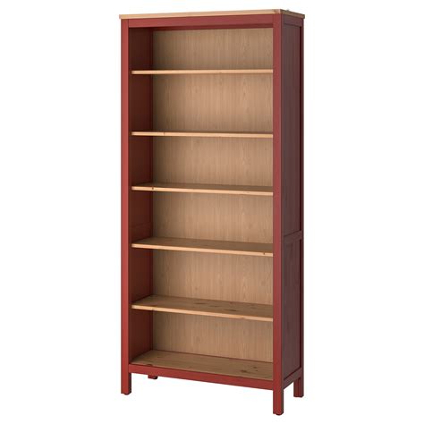 Hemnes Bookcase Red Stainedlight Brown Stained 90x197 Cm Ikea Latvija
