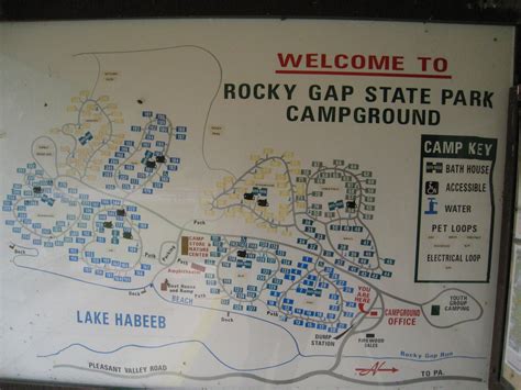 The park is located on the tailwater shores. Campground map | Rocky Gap State Park, Camping & Hiking ...