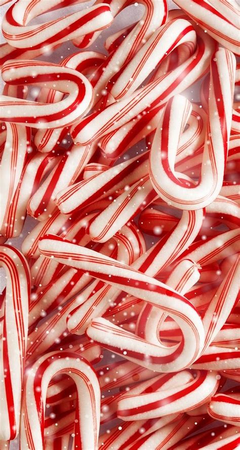 Christmas Aesthetic Candy Canes Wallpapers Wallpaper Cave