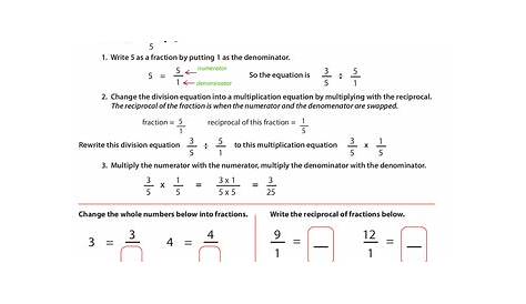 Writing Division Problems As Fractions - Gregory Stallworth's Division
